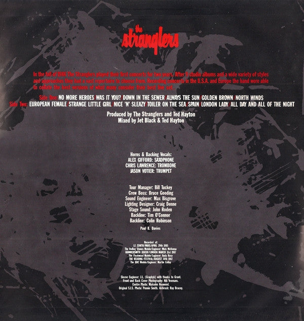 The Stranglers : All Live And All Of The Night (LP, Album)