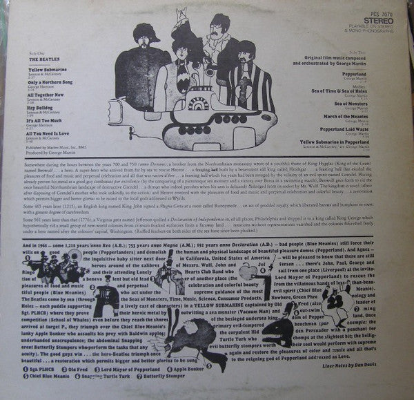 The Beatles : Yellow Submarine (LP, Album, RE)