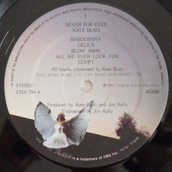 Kate Bush : Never For Ever (LP, Album, Gat)