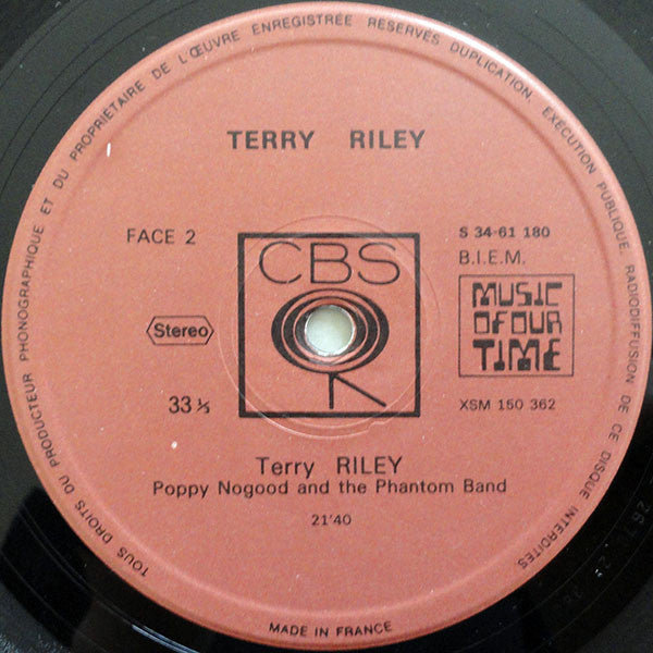 Terry Riley :  Poppy Nogood & The Phantom Band / A Rainbow In Curved Air  (LP, Album, RP)