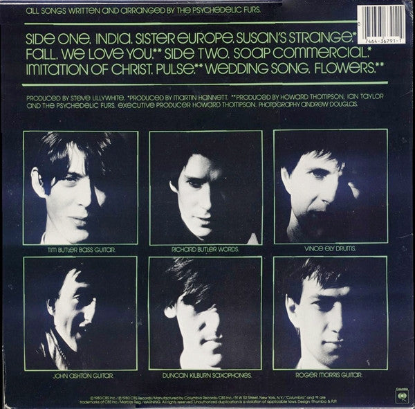 The Psychedelic Furs : The Psychedelic Furs (LP, Album, RE, Car)
