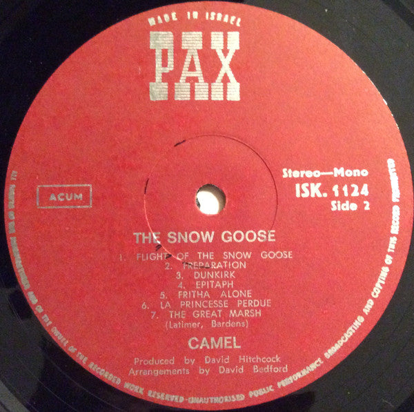 Camel : The Snow Goose (LP, Album)