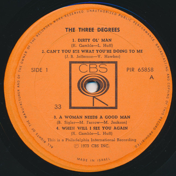The Three Degrees : The Three Degrees (LP, Album)