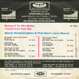 Geno Washington & The Ram Jam Band : Bring It To Me Baby / I Can't Let You Go (7", Single)