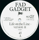 Fad Gadget : Life On The Line (Version II) (12", Single, JA )