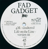 Fad Gadget : Life On The Line (Version II) (12", Single, JA )