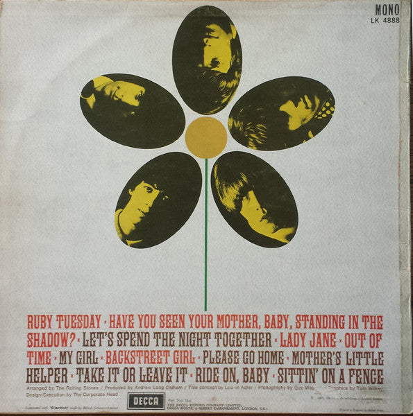 The Rolling Stones : Flowers (LP, Comp, Mono)