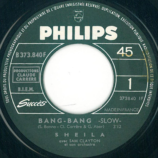 Sheila (5) : Bang-Bang (7", Single, Jukebox)