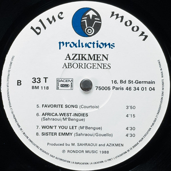 Azikmen : Aborigènes (LP)
