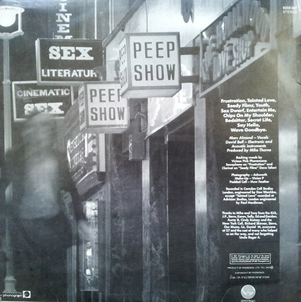 Soft Cell : Non-Stop Erotic Cabaret (LP, Album)