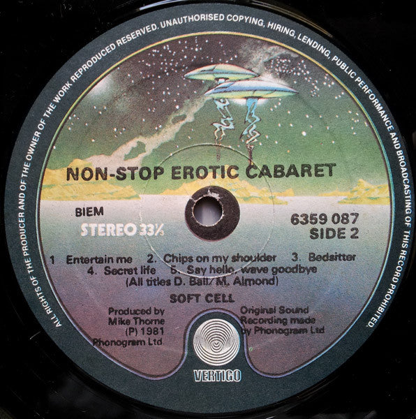 Soft Cell : Non-Stop Erotic Cabaret (LP, Album)