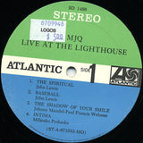 MJQ* : Live At The Lighthouse (LP, Album, Mon)