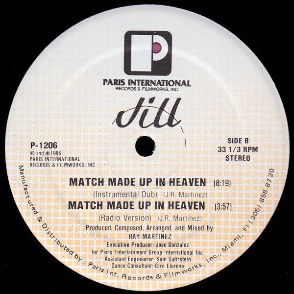 Jill : Match Made Up In Heaven (12")