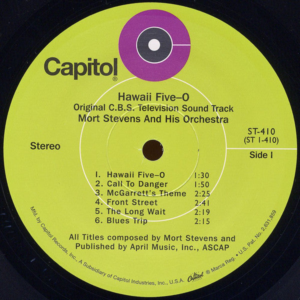 Mort Stevens And His Orchestra : Original Hawaii Five-O TV Sound Track (LP, Album, Ltd, RE, 180)