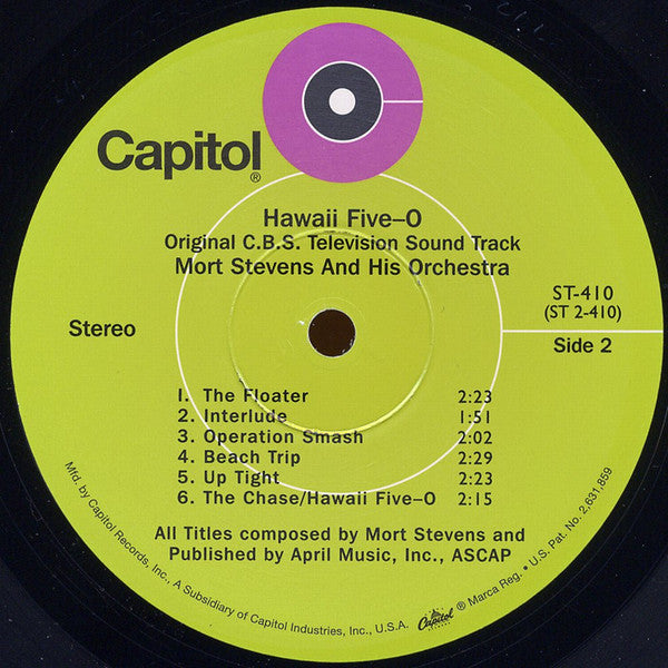 Mort Stevens And His Orchestra : Original Hawaii Five-O TV Sound Track (LP, Album, Ltd, RE, 180)