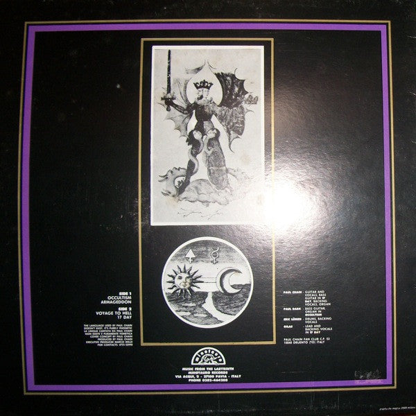 Paul Chain Violet Theatre : Detaching From Satan (12", EP, RP)