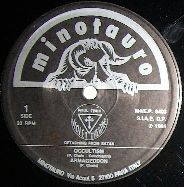 Paul Chain Violet Theatre : Detaching From Satan (12", EP, RP)