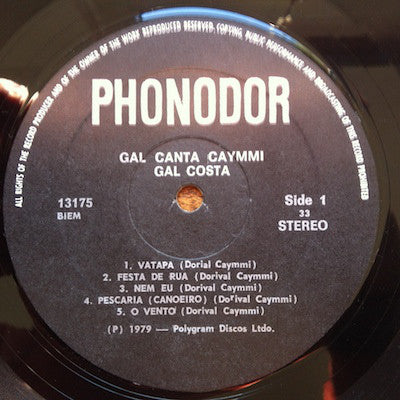 Gal Costa : Gal Canta Caymmi (LP, Album)