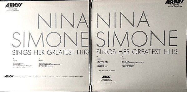 Nina Simone : Sings Her Greatest Hits (2xLP, Comp)