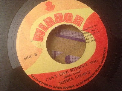 Sophia George : Tenement Yard / Can't Live Without You  (7")