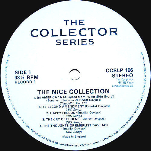 The Nice : The Nice Collection (2xLP, Comp)