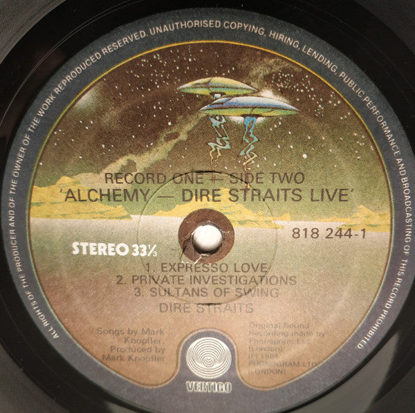 Dire Straits : Alchemy - Dire Straits Live (2xLP, Album, Gat)