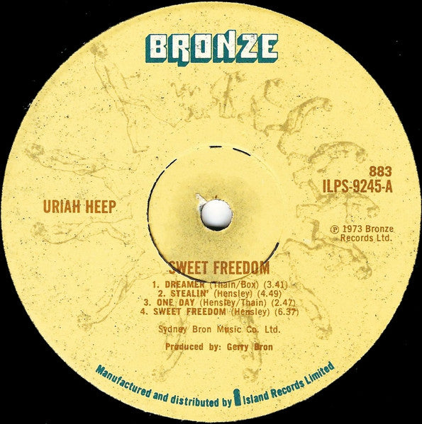 Uriah Heep : Sweet Freedom (LP, Album, Tri)