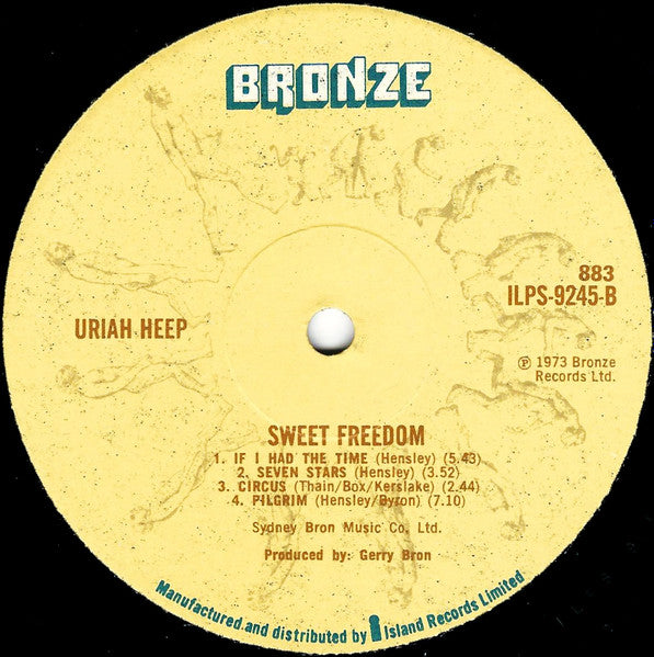 Uriah Heep : Sweet Freedom (LP, Album, Tri)