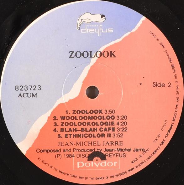 Jean-Michel Jarre : Zoolook (LP, Album)