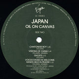 Japan : Oil On Canvas (2xLP, Album, EMI)