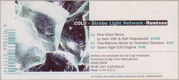 Cold : Strobe Light Network - Remixes (12")