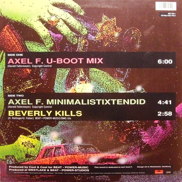 Techno Cop : Axel F. (12", Maxi)
