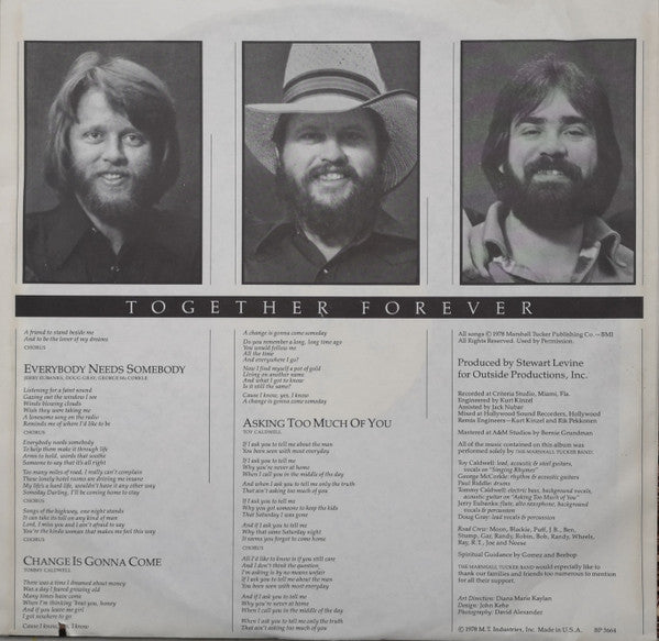 The Marshall Tucker Band : Together Forever (LP, Album)