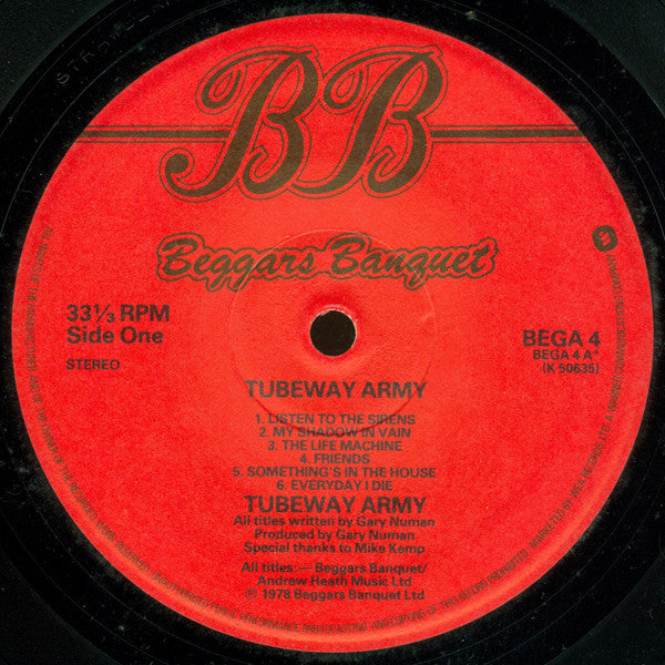 Tubeway Army : Tubeway Army (LP, Album, RE)