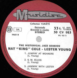 Nat King Cole - Lester Young Quintet : The Historical Jazz Session (LP, RE)