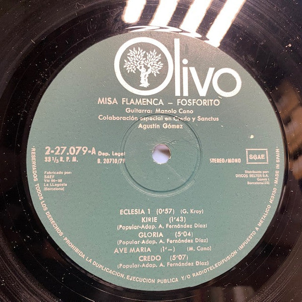 Fosforito : Misa Flamenca (LP, RE)