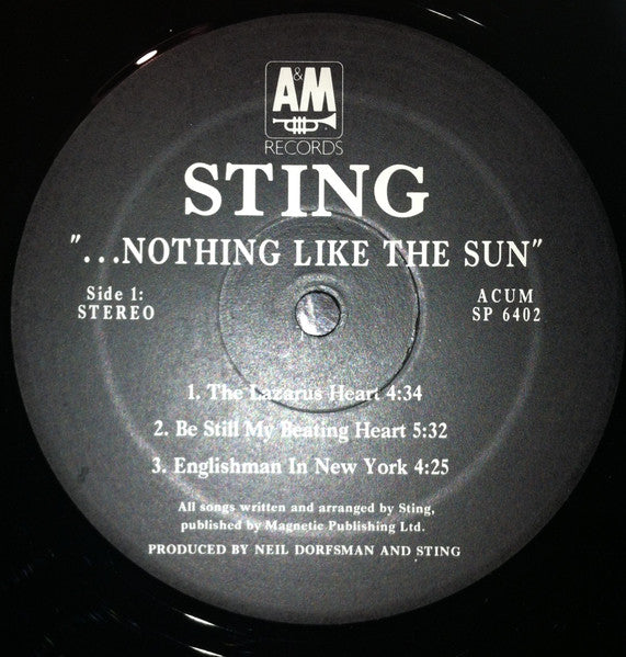 Sting : ...Nothing Like The Sun (2xLP, Album)