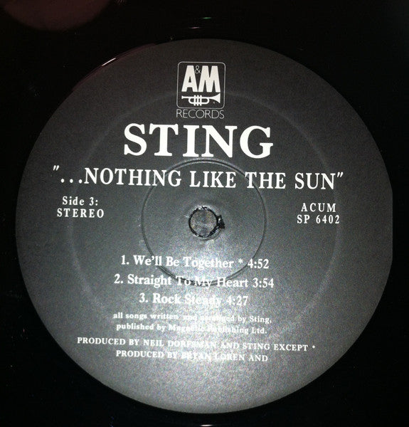 Sting : ...Nothing Like The Sun (2xLP, Album)