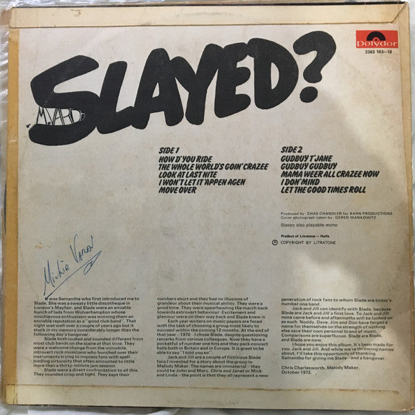 Slade : Slayed? (LP, Album)