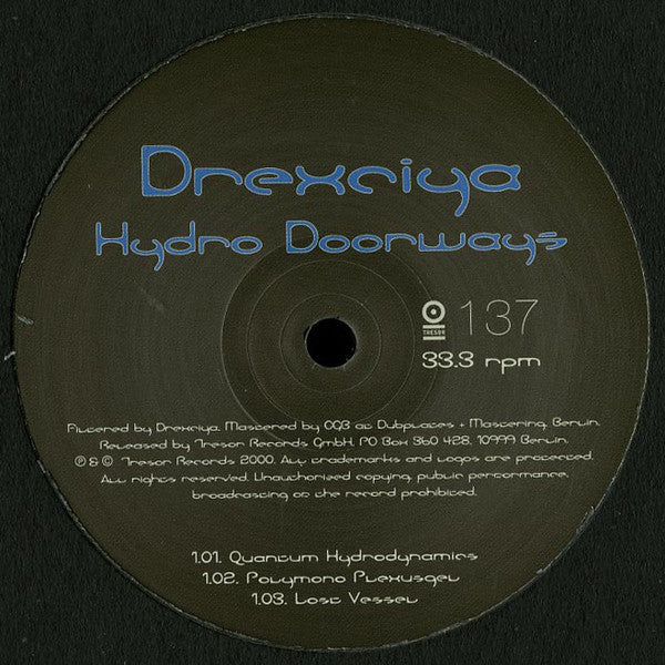 Drexciya : Hydro Doorways (12", RE)