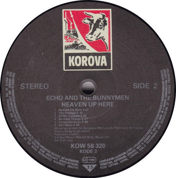 Echo And The Bunnymen* : Heaven Up Here (LP, Album)