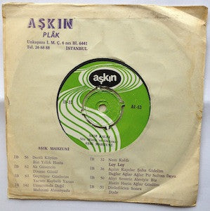 Aşık Mahzuni Şerif : Nem Kaldı / Loy Loy (7")