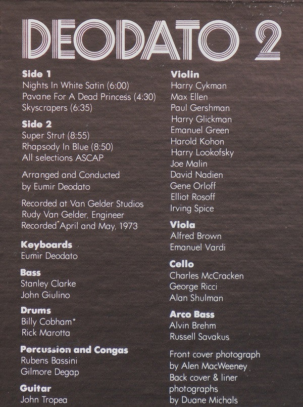 Deodato* : Deodato 2 (LP, Album, Uni)