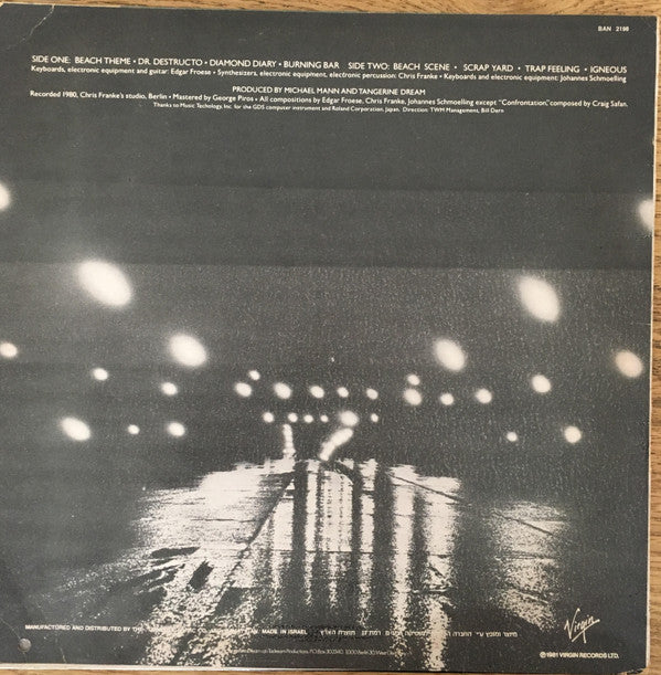 Tangerine Dream : Thief (LP, Album)