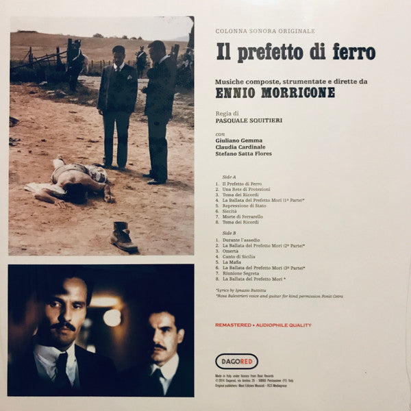 Ennio Morricone : Il Prefetto Di Ferro - Colonna Sonora Originale (LP, Album, RE, RM)