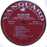 Alfred Deller : Western Wind And Other English Folk Songs And Ballads (LP, Album, Mono)