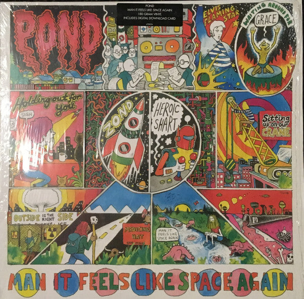 Pond (5) : Man It Feels Like Space Again (LP, Album)