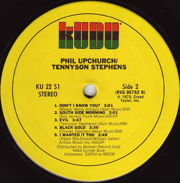 Phil Upchurch / Tennyson Stephens : Upchurch/Tennyson (LP, Album, San)