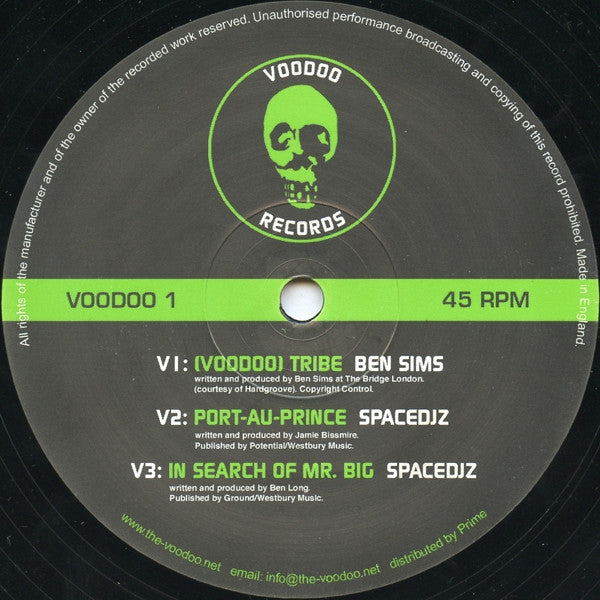 Ben Sims / SpaceDJz* : Voodoo 1 (12")