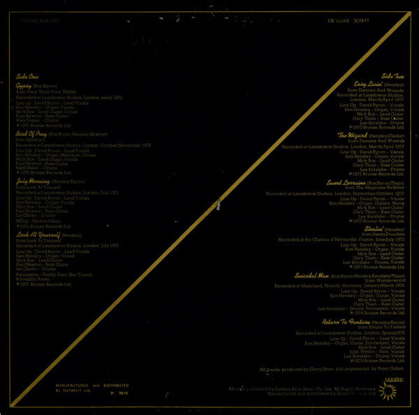 Uriah Heep : The Best Of... (LP, Comp)